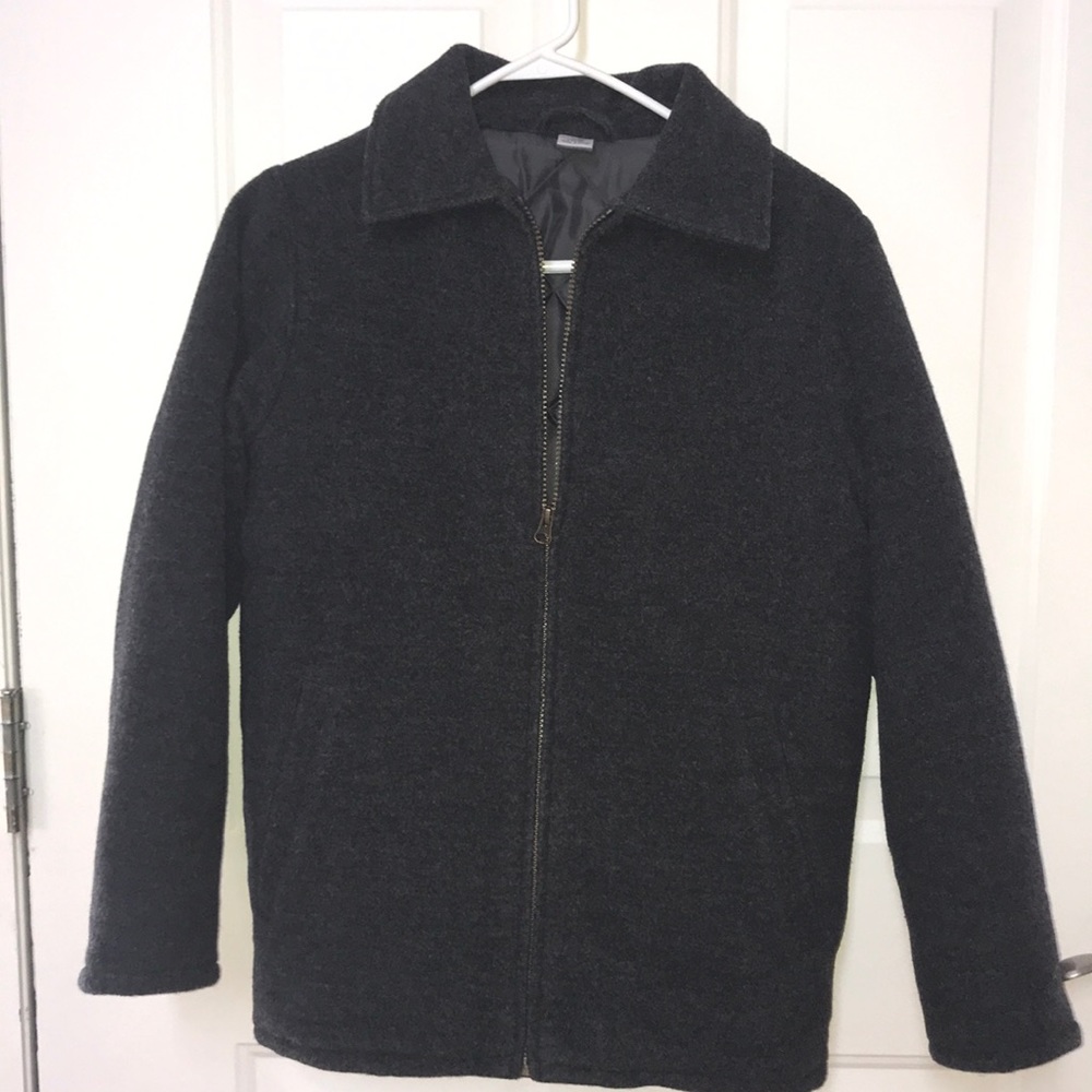 Heather Grey Wool Coat